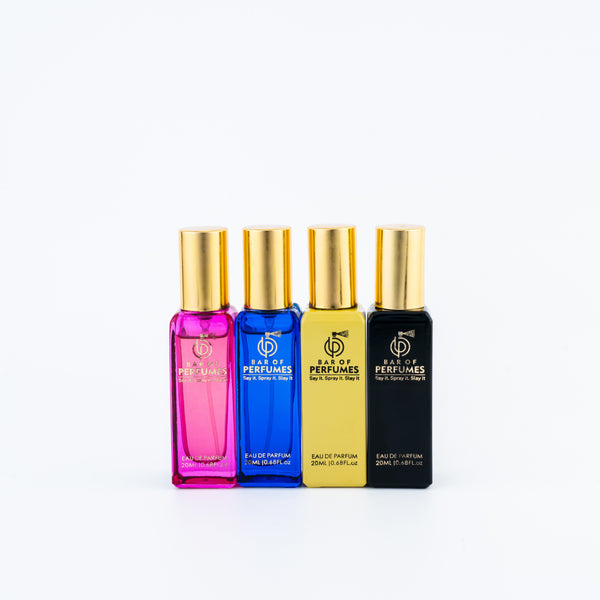 Perfume Combo Set 1 I For Men and Women I 4 Variants 20 ML Each