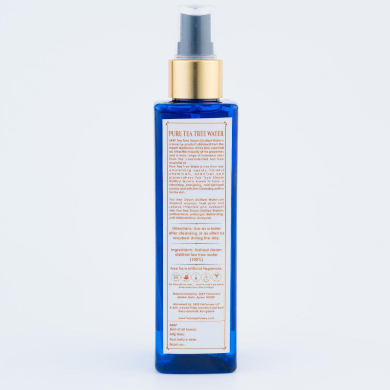 Pure Tea Tree Water I Steam Distilled  I Skin Toner I 200 ML Spray