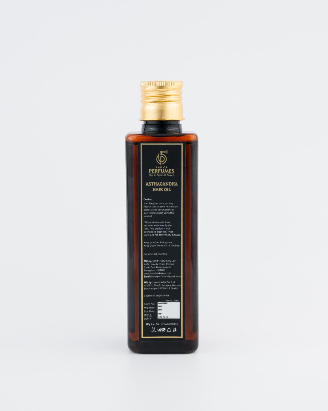 Asthgandha Hair Oil I Promotes Healthy and Lustrous Thick Hair I Available in 200 ML